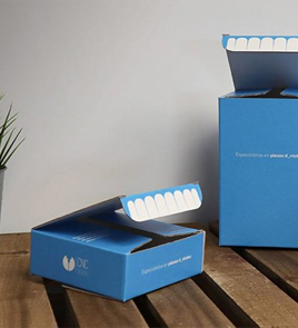blue dental boxes
