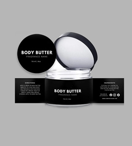 body butter label