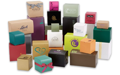 boxes with logo