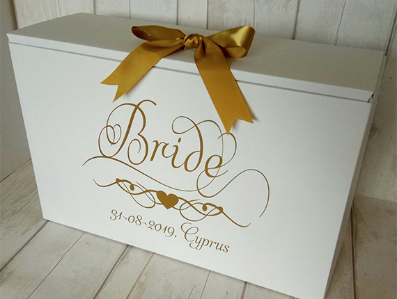 bridal dress packing boxes