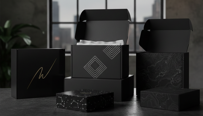 matte black mailer boxes