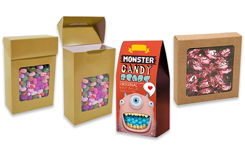 bulk candy boxes with window