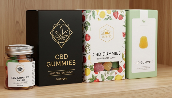 cbd gummies colorful packaging
