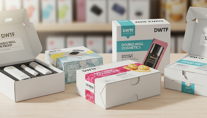custom double wall tuck front packaging