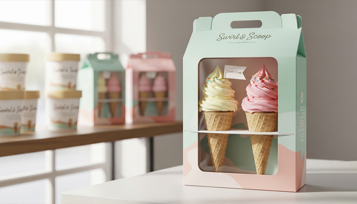 cardboard ice cream cone holder