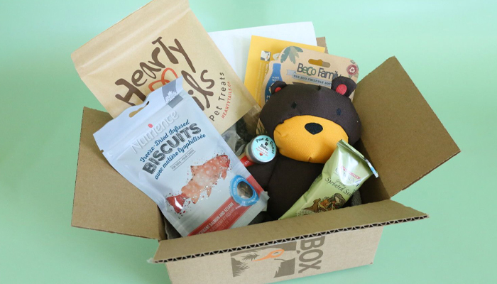 pet food subscription box packaging