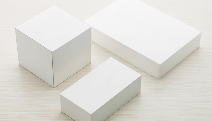 premium white corrugated box