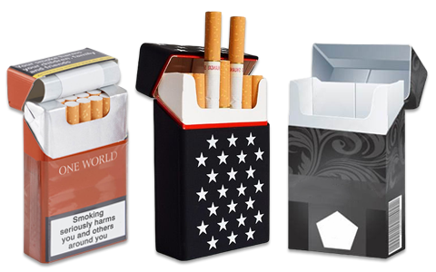 cardboard cigarette box