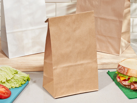 cheap lunch paper bags