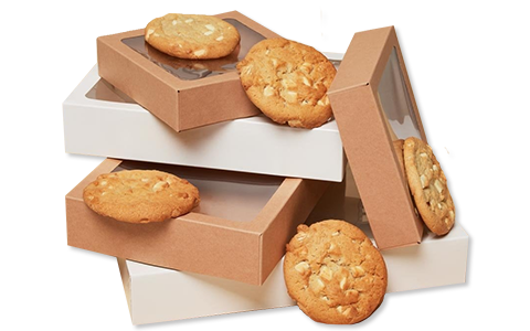 cookies boxes with window