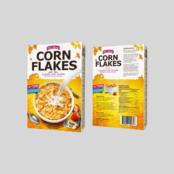 Printed Custom Corn Flakes Cereal Boxes