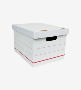 corrugated boxes with lids close