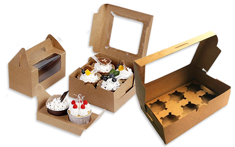 cupcake boxes kraft