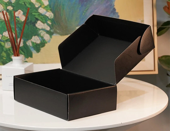custom black cardboard box