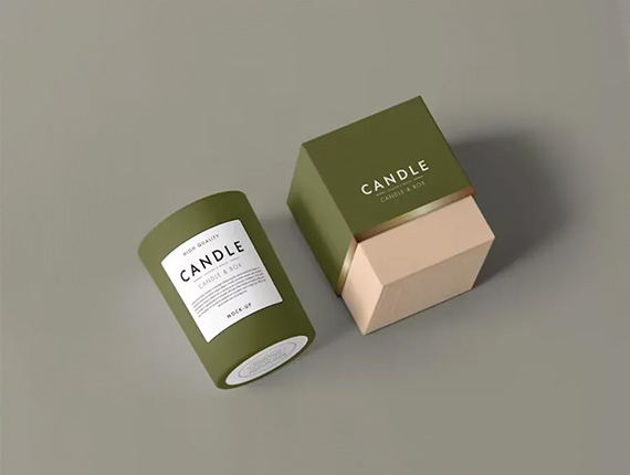 custom jar candle packaging boxes