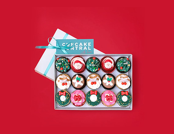 christmas cupcake gift boxes