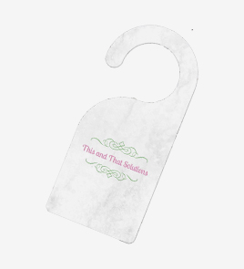 custom door hangers front