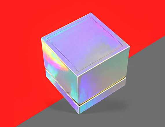 Custom holographic foil packaging