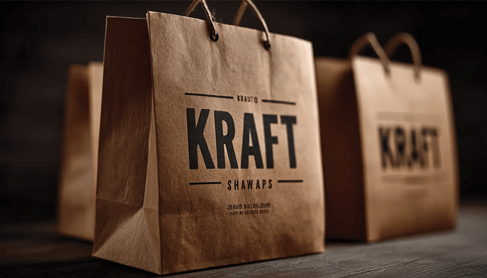 kraft paper bags with handles