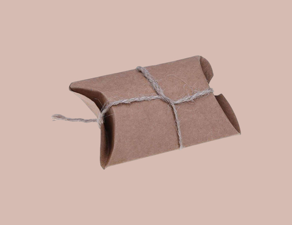 custom kraft pillow packaging boxes