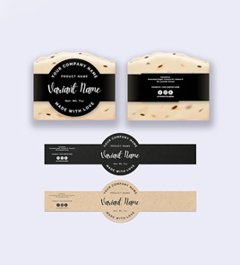 custom packaging soap bar labels