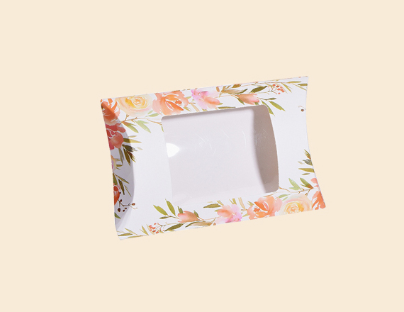 custom pillow boxes with window wholesale