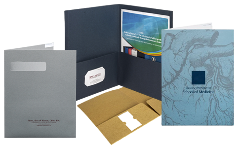 custom presentation folders with pockets