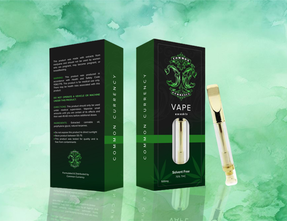 custom printed cannabis vape packaging
