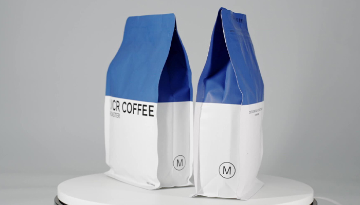 printed flat bottom bags