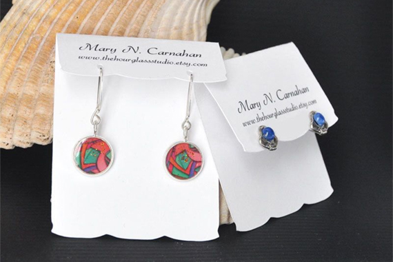 Custom printed hang tags jewelry