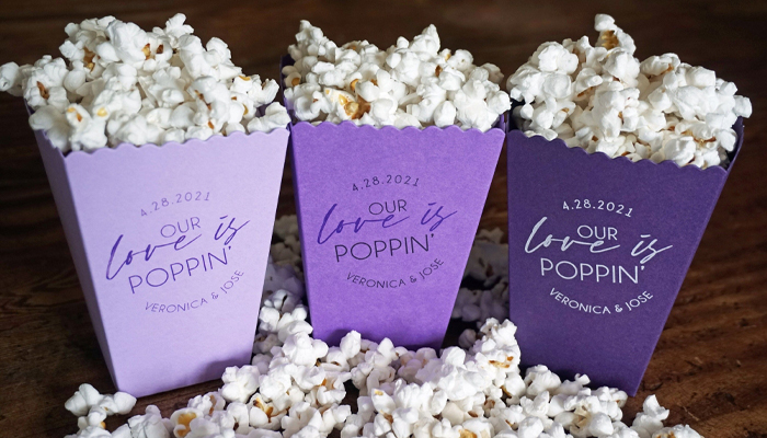 custom printed popcorn packaging