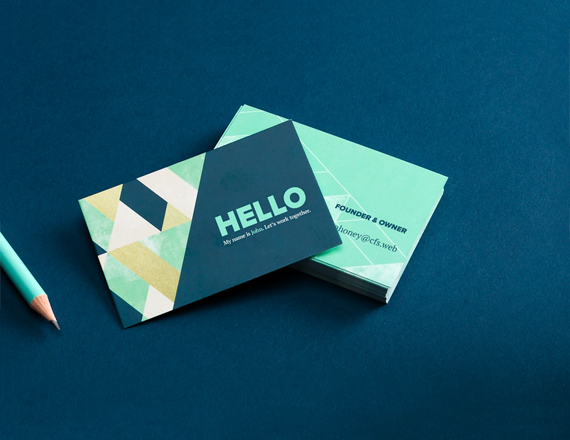 custom shape business cards