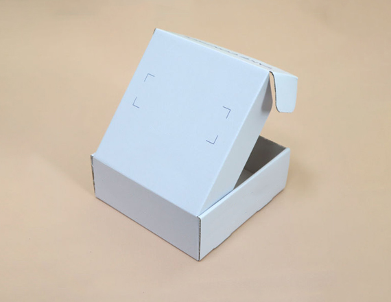 white corrugated packaging
