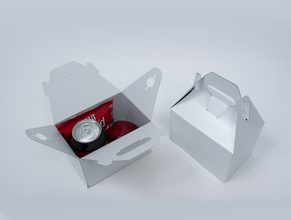 custom white gable packaging boxes