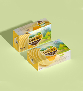 customized butter packaging
