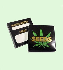 customized cannabis seed package