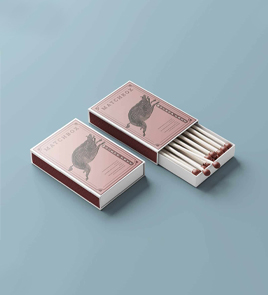 customized printed match box