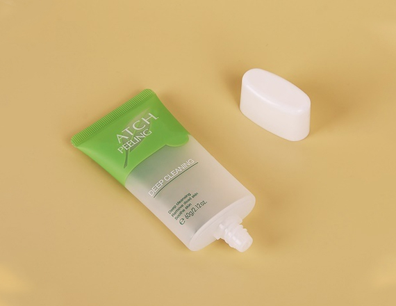 facial cleanser plastic tube