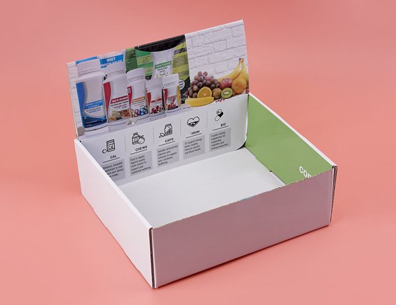 health counter display boxes