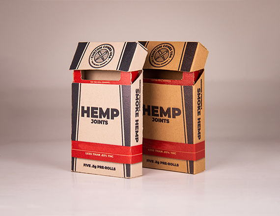 hemp cigarette packaging box