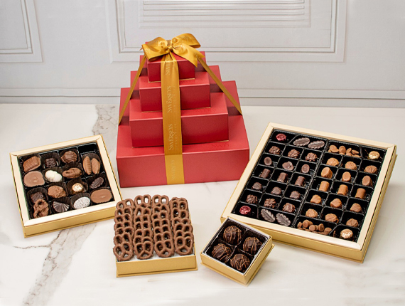 holiday chocolate gift boxes