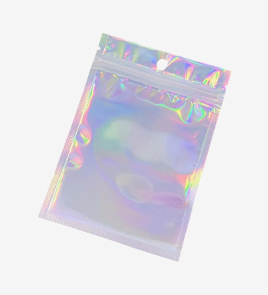 holographic mylar bags back