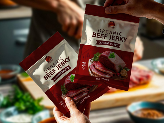 homemade beef jerky packaging