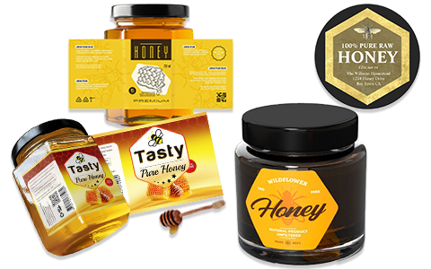 honey labels wholesale