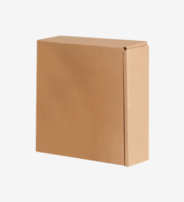 kraft corrugated boxes close