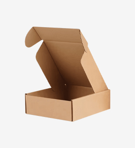 kraft corrugated boxes open