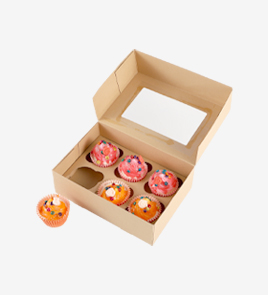 kraft cupcake boxes back