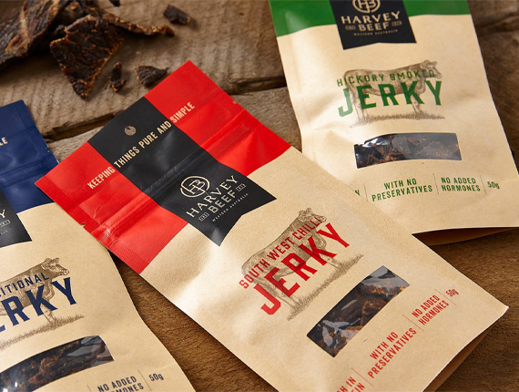 kraft paper beef jerky packaging