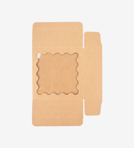 kraft paper boxes with window back