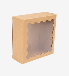 kraft paper boxes with window first